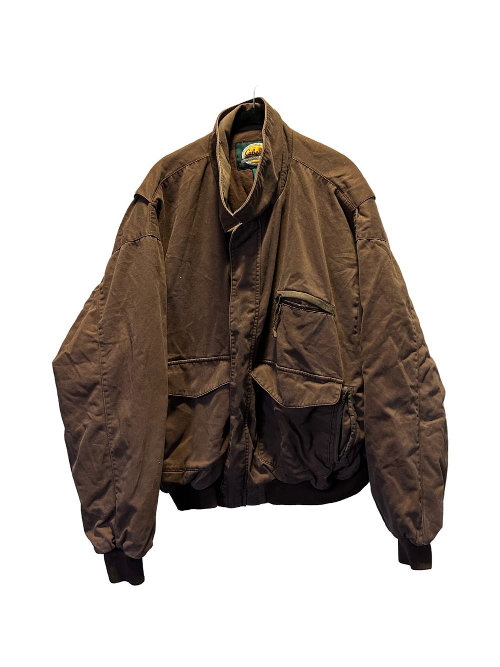 Cabela's Brown Bomber Working Leather Jacket